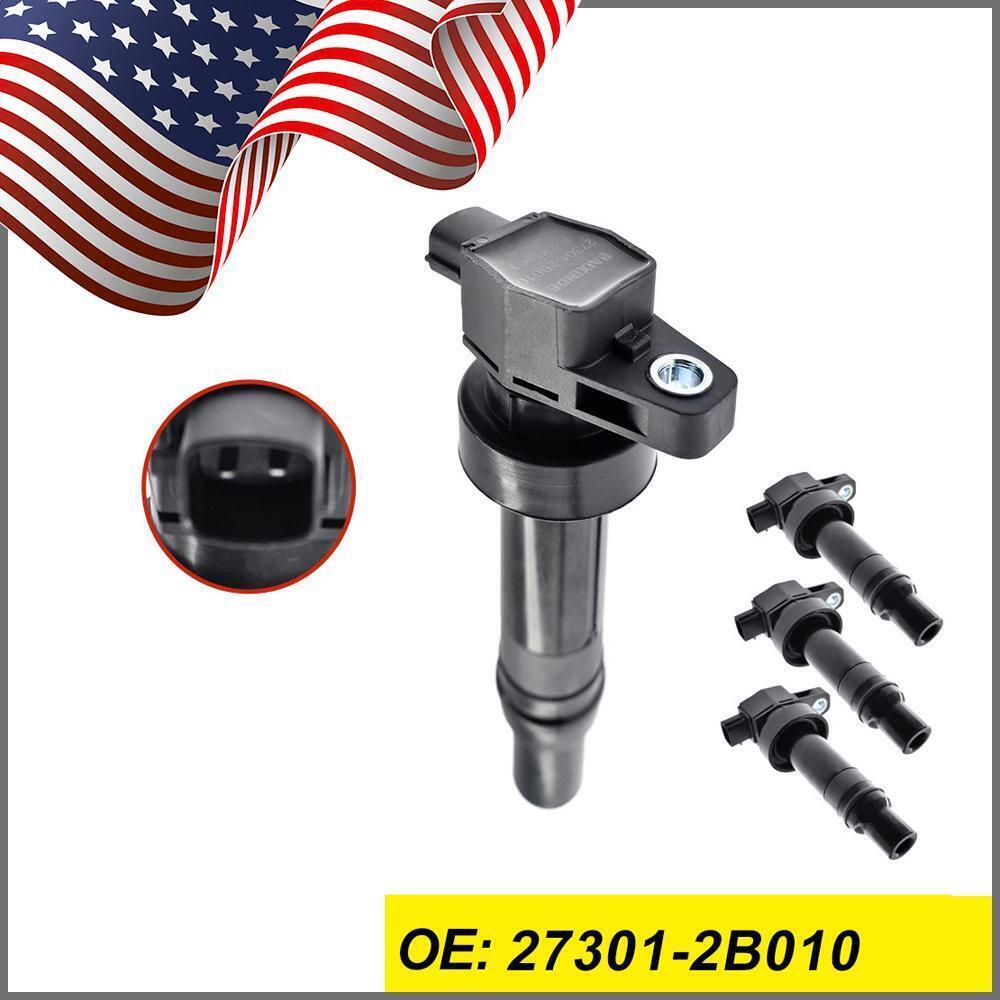 Set of 4 Ignition Coils for Kia Soul 1.6L L4 for Hyundai for Elantra Accent 27301-2B010