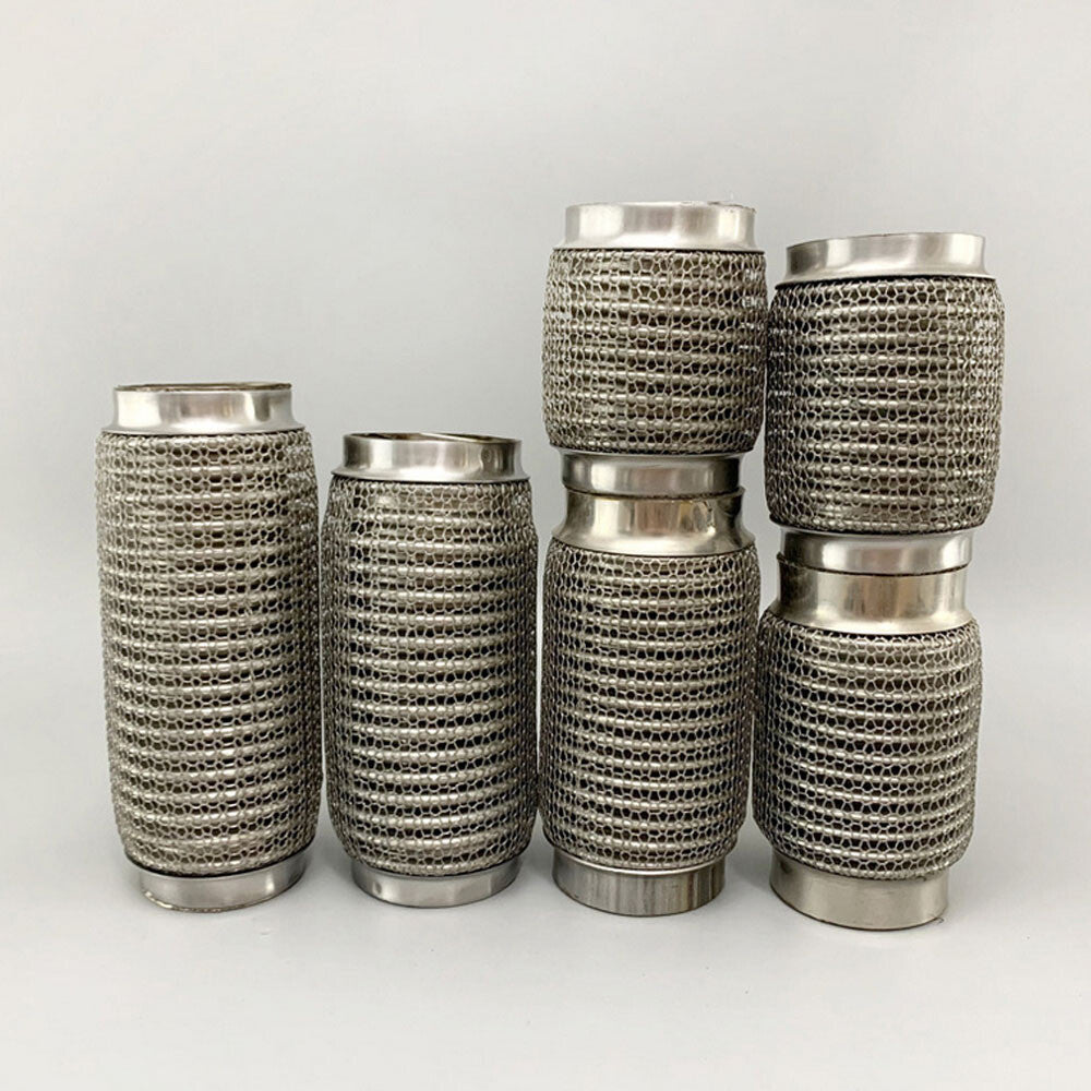 Car Stainless Steel Mesh Interlock Exhaust Flex Pipe bellows Length 100-300mm Q