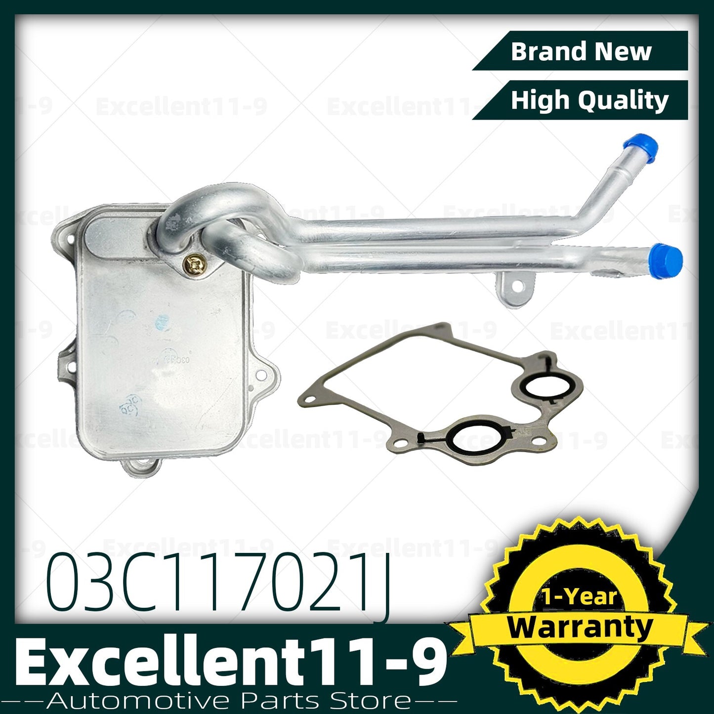 Engine oil cooler suitable for Golf , for Jetta , for Tiguan , for Audi A1, A3 1.4L, 1.6L #03C117021J#- n