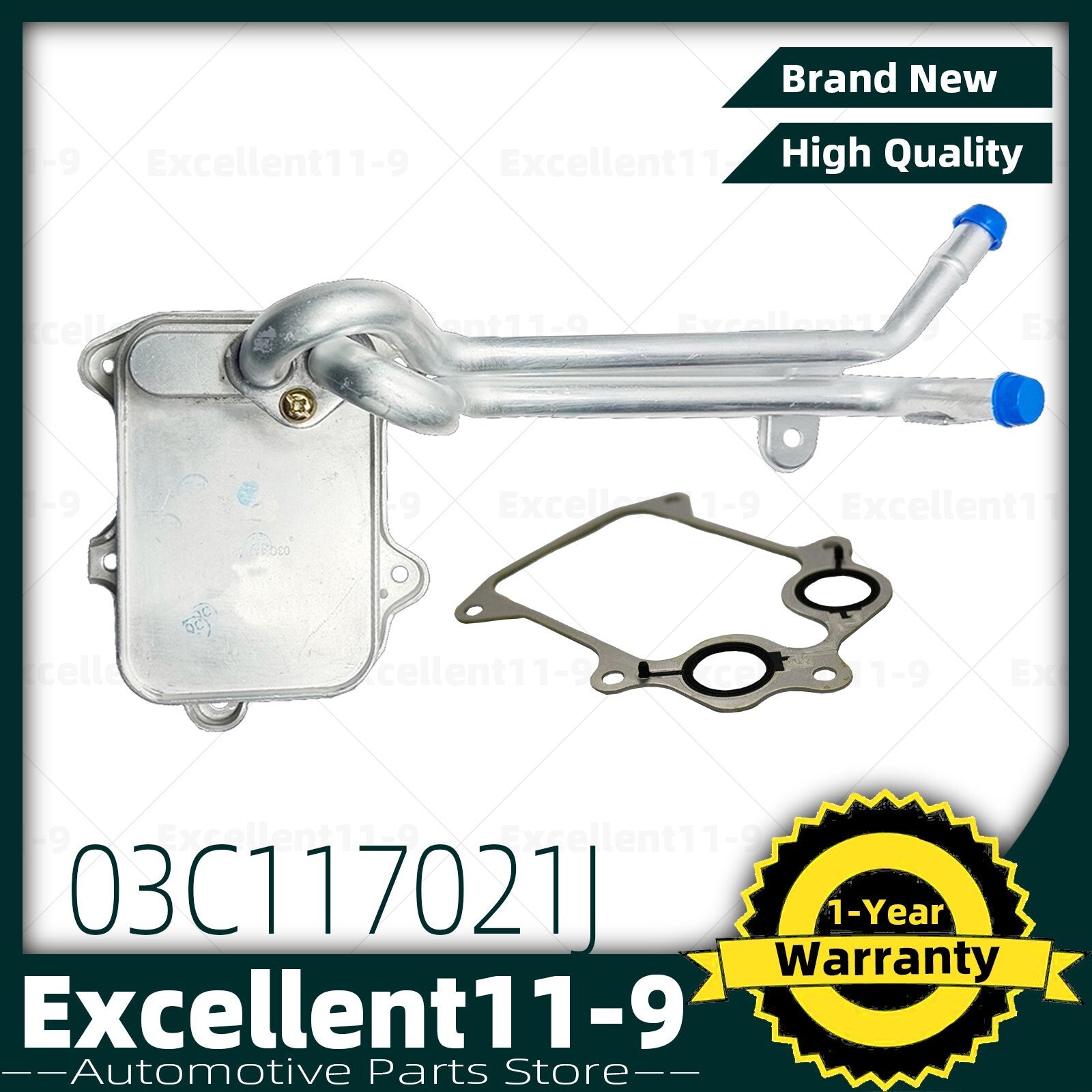 Engine oil cooler suitable for Golf , for Jetta , for Tiguan , for Audi A1, A3 1.4L, 1.6L #03C117021J#- n