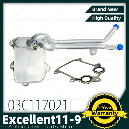 Engine oil cooler suitable for Golf , for Jetta , for Tiguan , for Audi A1, A3 1.4L, 1.6L #03C117021J#- n