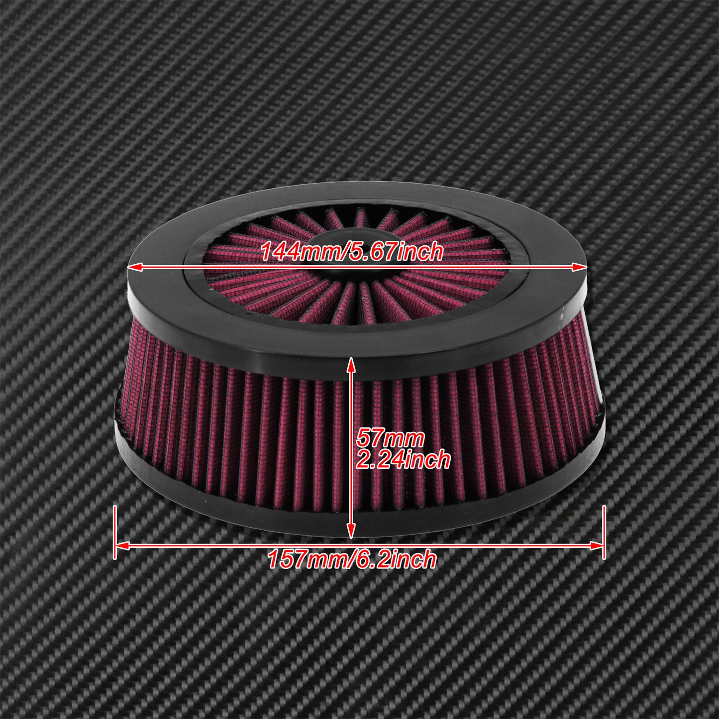 Air Cleaner Element Red Replacement Filter Fit for Harley Sportster Touring Q