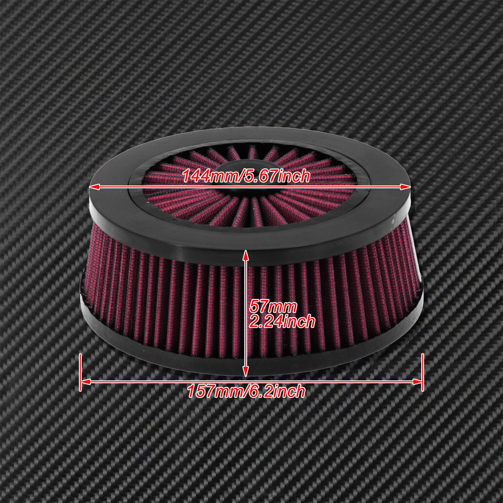 Air Cleaner Element Red Replacement Filter Fit for Harley Sportster Touring Q
