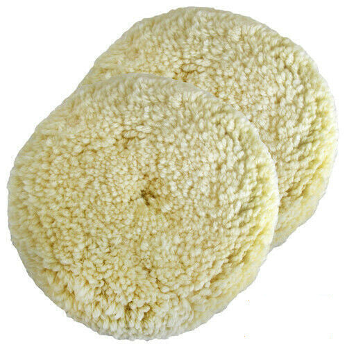 3-inch 100% wool hook-and-loop grip with cushioning pad for compound cutting and polishing
