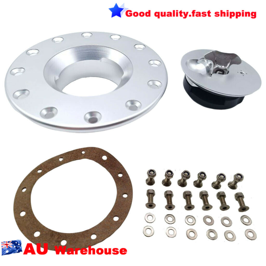 Universal Billet Fuel Cell Surge Tank Cap Flush Mount 6 Bolt Opening ID 62mm n