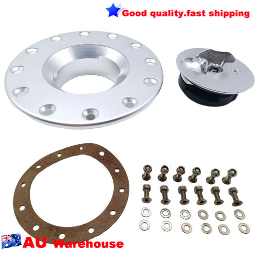Universal Billet Fuel Cell Surge Tank Cap Flush Mount 6 Bolt Opening ID 62mm n