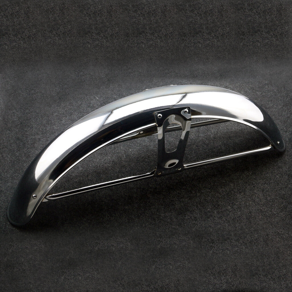 for Honda CB100 CB125 CB175 CS90 S90 CG110 125 Comp Chrome Front Fender Assembly