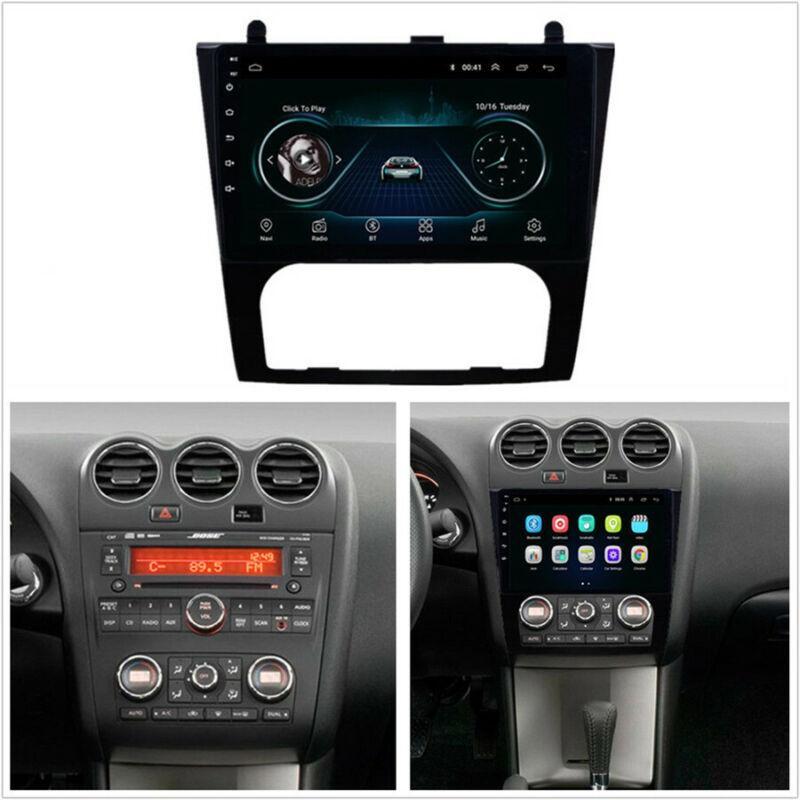 9-inch 2+32G mirror-finish FM radio compatible with Altima 08-12 automatic air conditioning, car GPS navigation, and WiFi. n