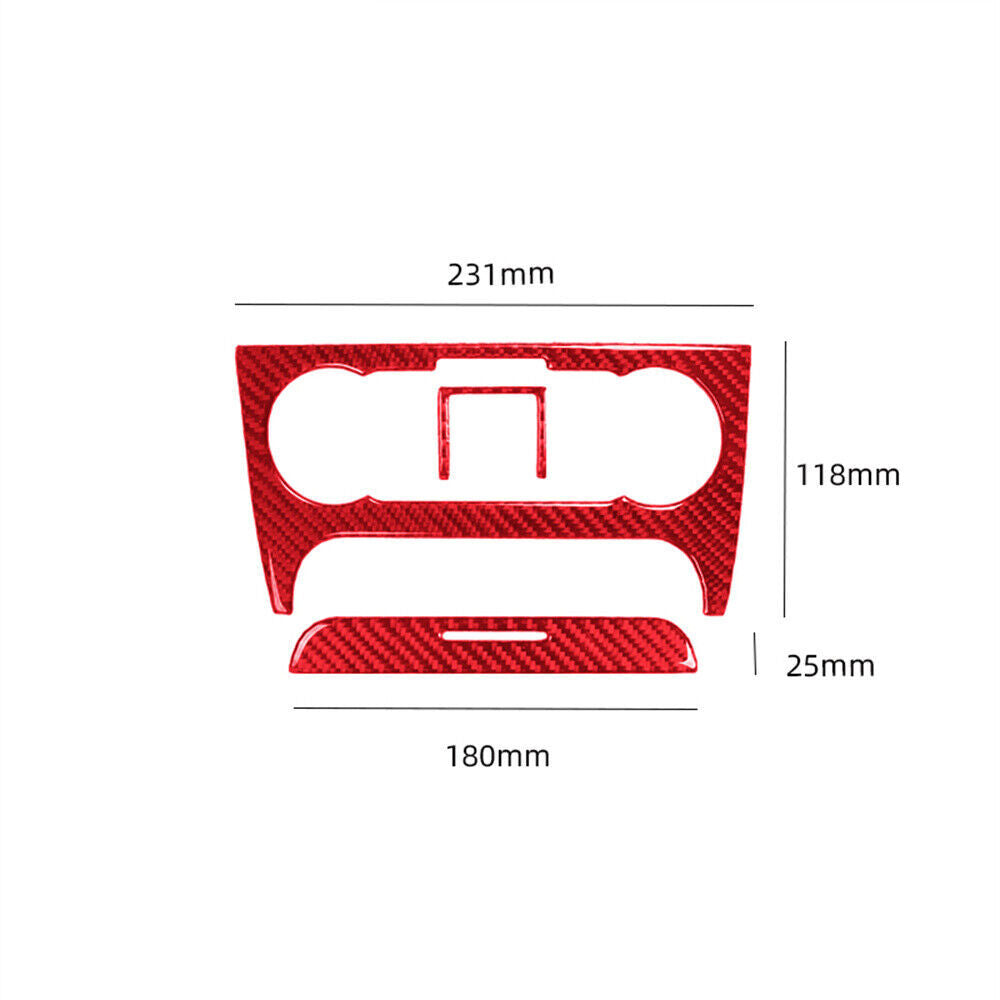 2001-06 Red Carbon Fiber Central Air Condition Panel Trim for Audi TT 8N