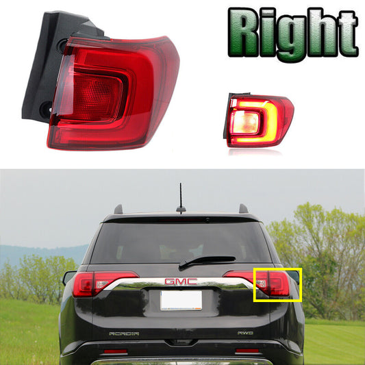 1x for GMC Acadia 2017 2018 2019 Rear Lamp Red Right Driver side TailLight Outer v