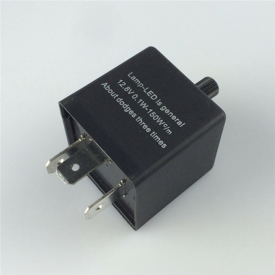 3 Pin Adjustable Electronic LED Flasher Relay for Car Turn Signal Blinker Light Q