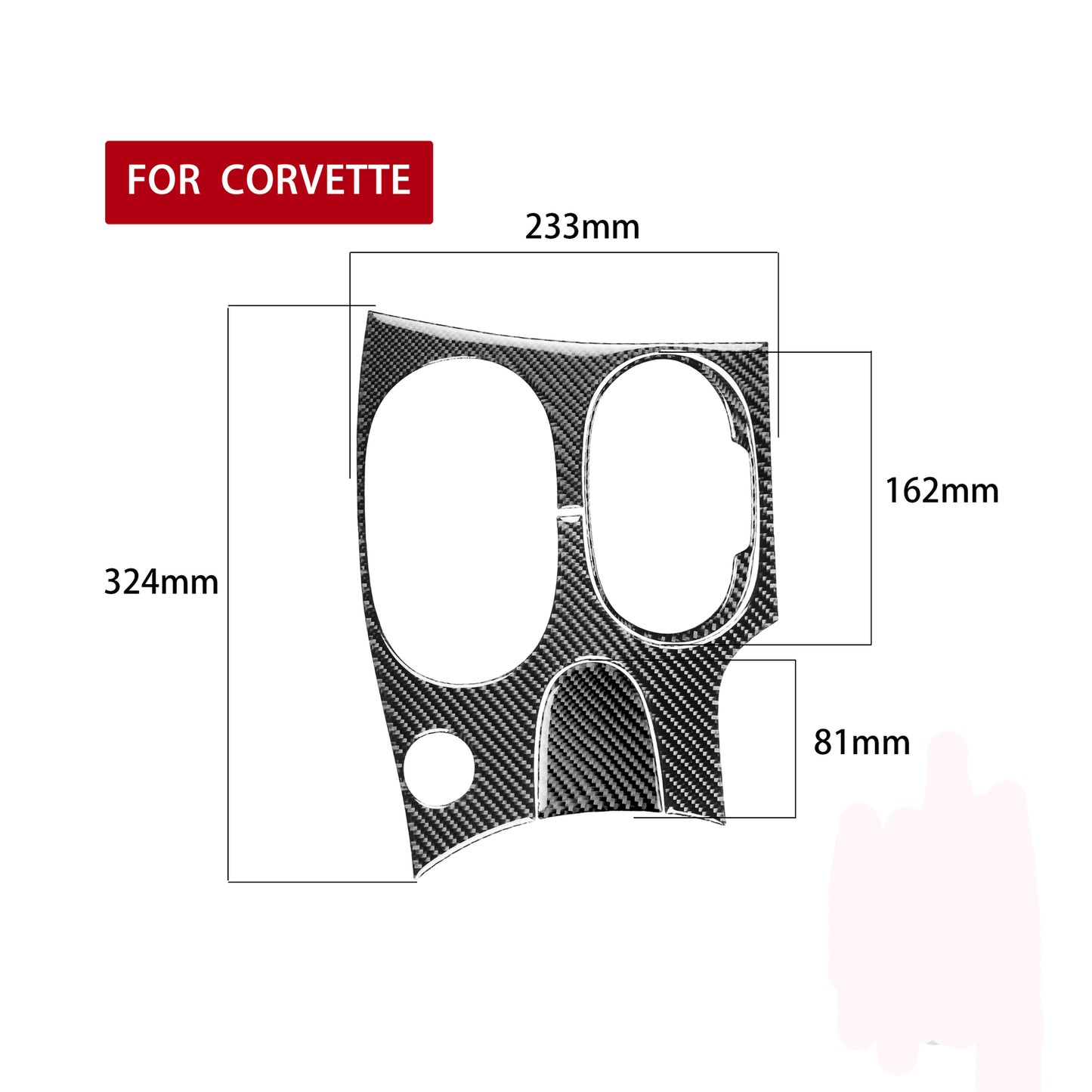 Carbon Fiber Speedometer Right Side Frame Cover Trim For Ranger 2019-2022 v