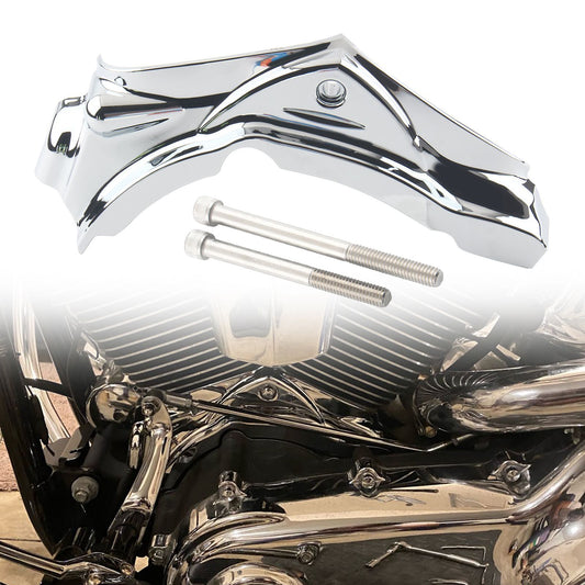 Chrome Cylinder Base Side Cover for Harley Heritage Softail FLSTC FLSTN 2007-17 Q