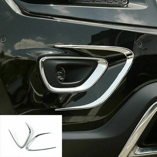 for Jeep Grand Cherokee 2014-2016 Front Fog Lamp Eyelid Eyebrow Strip Cover Trim