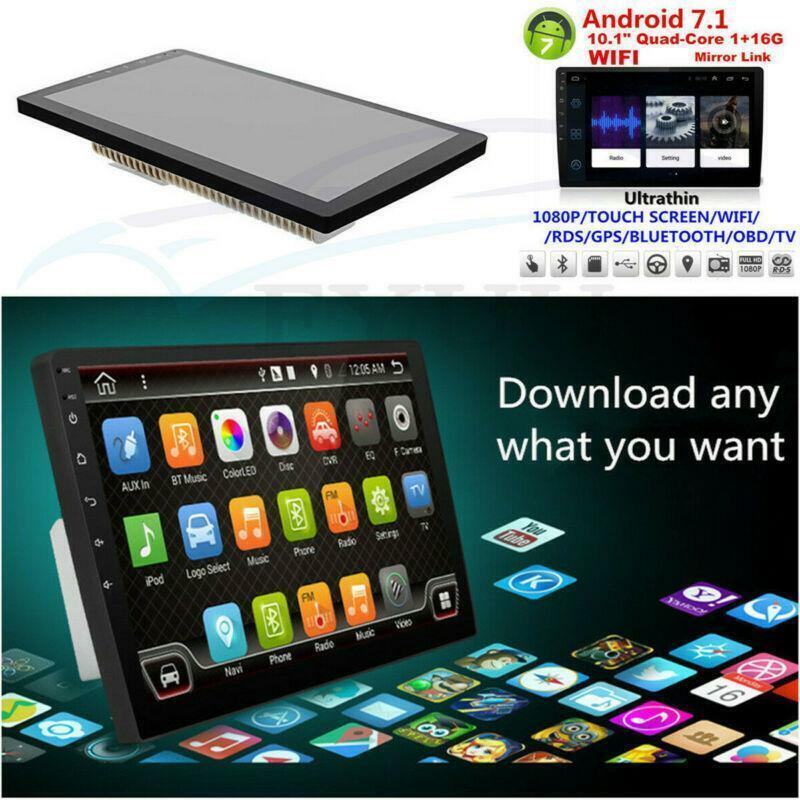 Auto Mirror Link 10.1 Ultra-thin Touch Screen 2DIN Android 7.1 Radio GPS WIFI