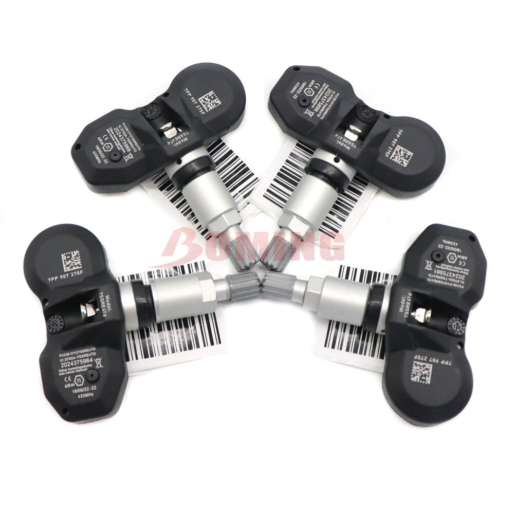 4PCS Tire Pressure Sensor TPMS for Audi for A4 for A6 for A8 Q7 R8 for VW 433MHZ 7PP907275F