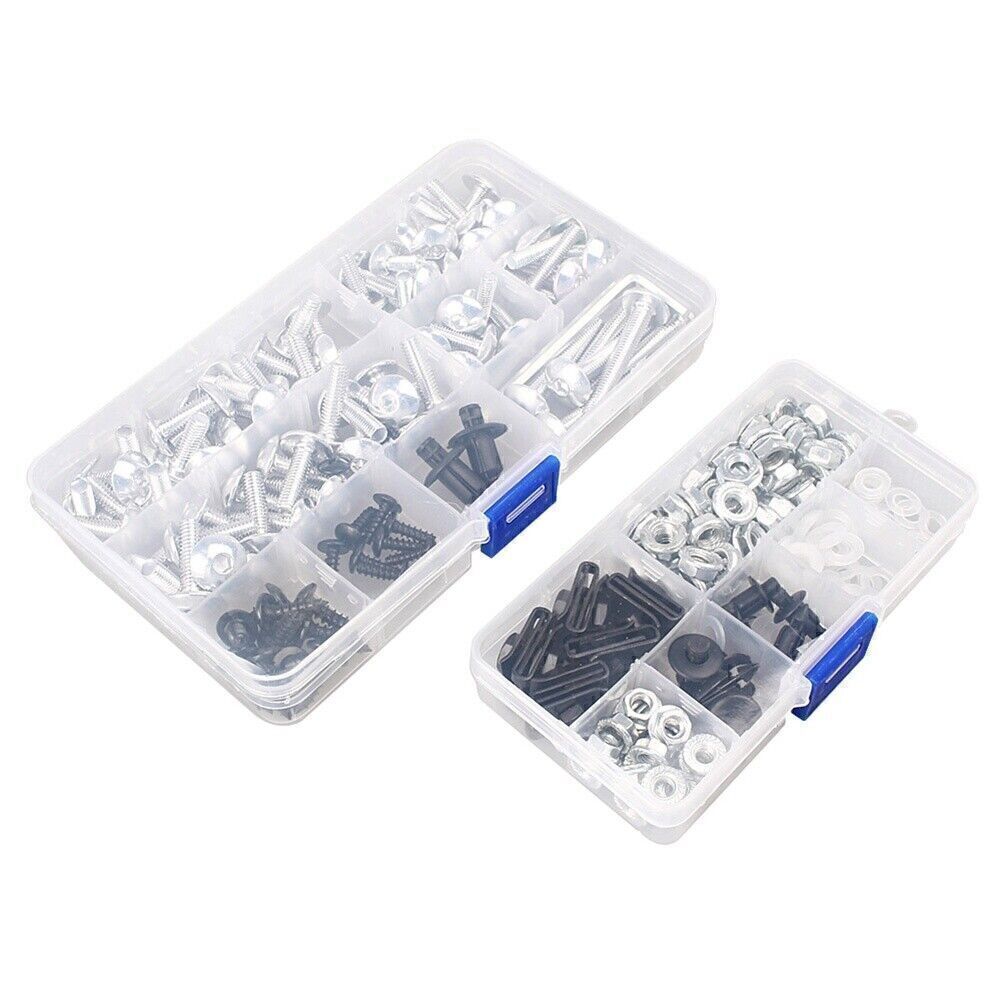 Screws Street Sport Full Kit for Motorcycle Repair Aluminium Sliver Universal