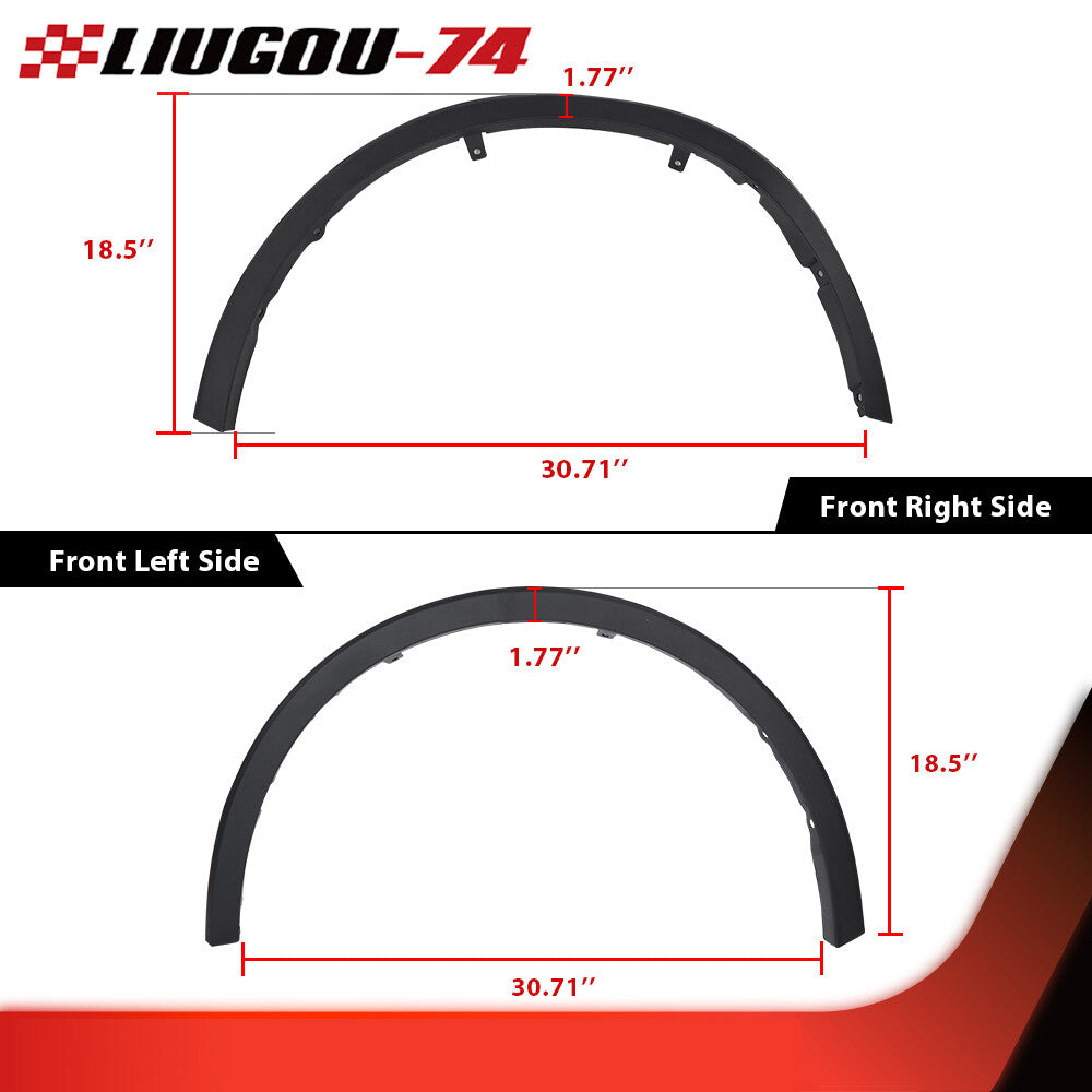 Suitable for 2018-2021 for Toyota C-HR fender trim 2-piece set, front-wheel drive and passenger side.