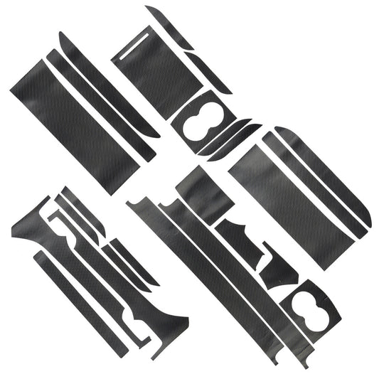 3D Carbon Fiber Style Center Console Sticker Trim Cover Fit for Model X/S v