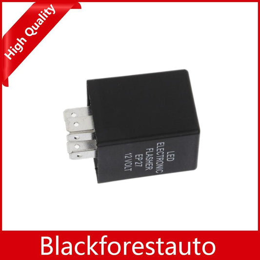 Black 12V 5-Pin EP27 LED Flasher Relay Car Turn Signal Indicator Blinker Flash Q