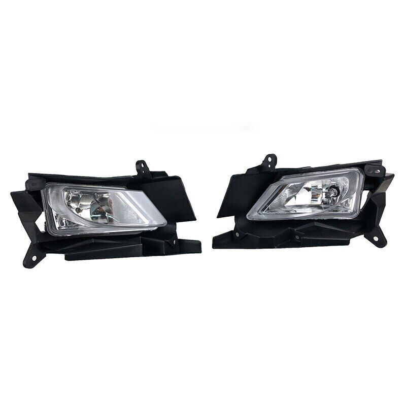 Pair Front Bumper Fog Light Lamp Cover Frame Hood Bezel for Mazda 3 2011-2013