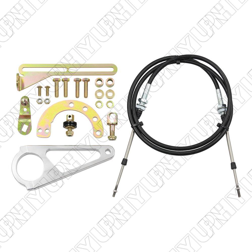 2 For GM Transmission Hard Column Cable Shift Linkage Kit Aftermarket Replace Q