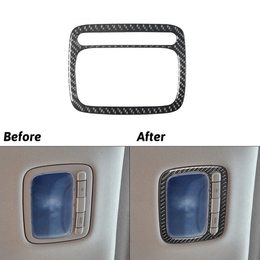 for Mercedes R-Class 2009-2012 CD Player Diaplay Trim Decor Cover Carbon Fiber v