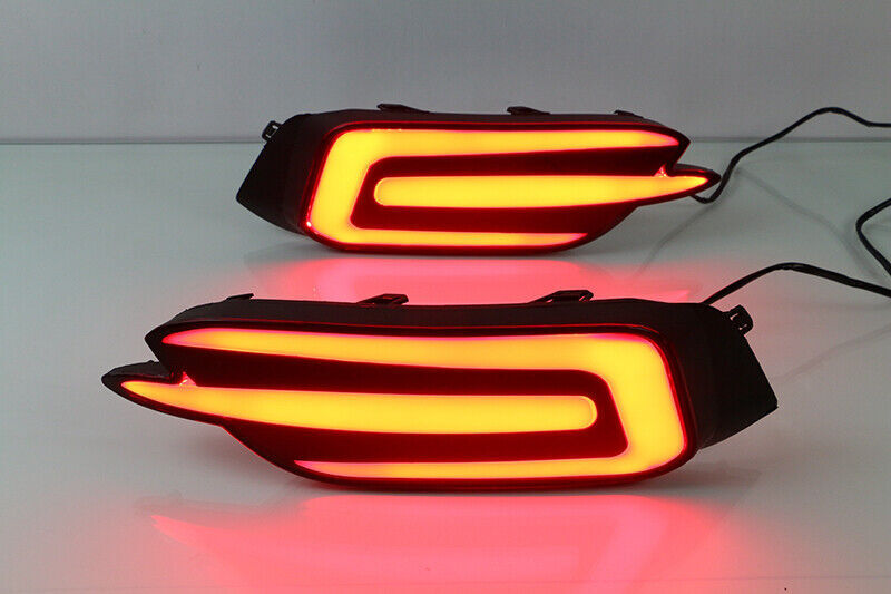 2PCS LED Bumper Driving Lamp Rear Fog Light for Honda for Civic Sedan 2016-2019