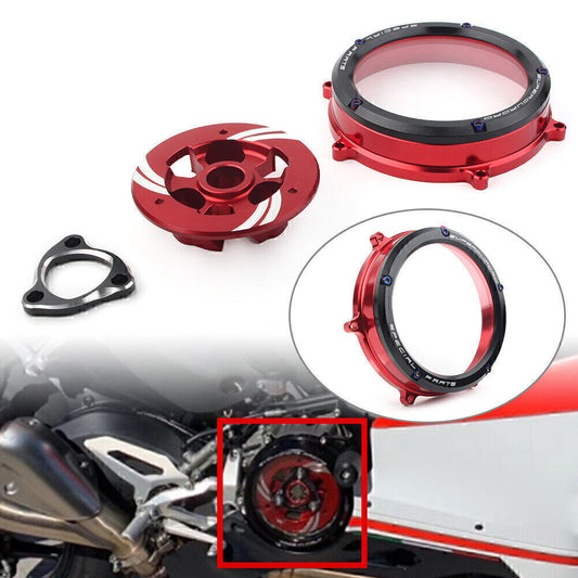 Clear Clutch Cover Protector Guard Fit for Ducati Panigale 1199 1299 959 RS 12-20 13