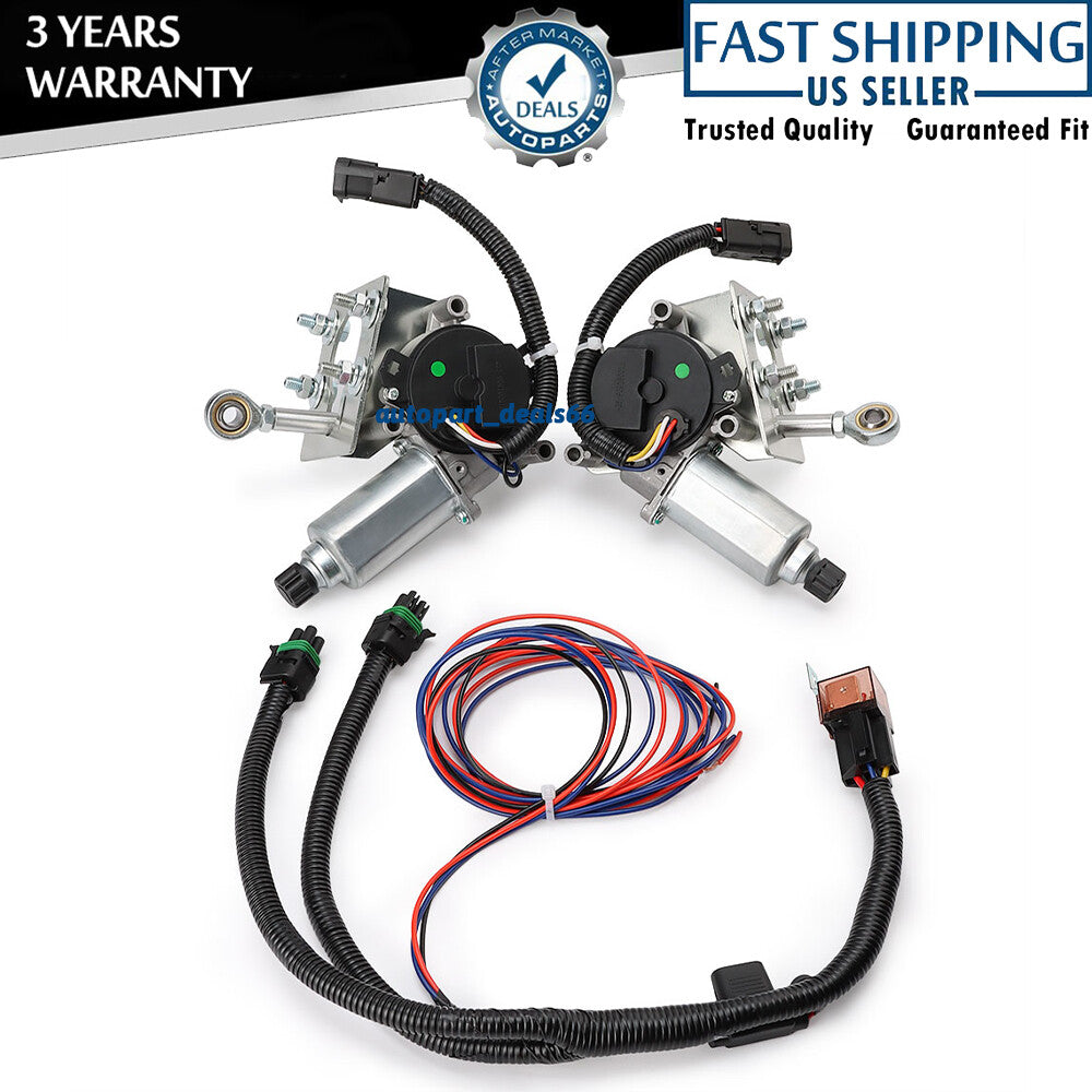2x Front LHRH Headlight Headlamp Motor for Chevrolet for Corvette 1968-1982 4-Pins