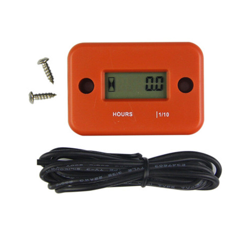 LCD digital waterproof hour meter suitable for motorcycle, generator, and marine gas engines. Q