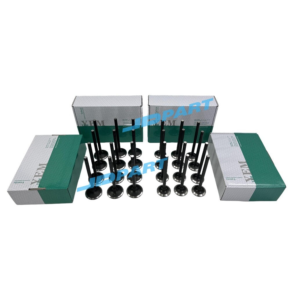 Superior quality 24-piece QSB6.7 intake and exhaust valves for engines -