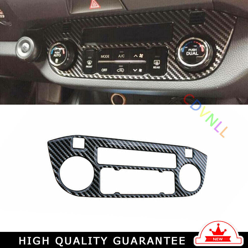 Console AC Switch Control Cover Trim for Kia Sportage R GL 2011-16 Carbon Fiber