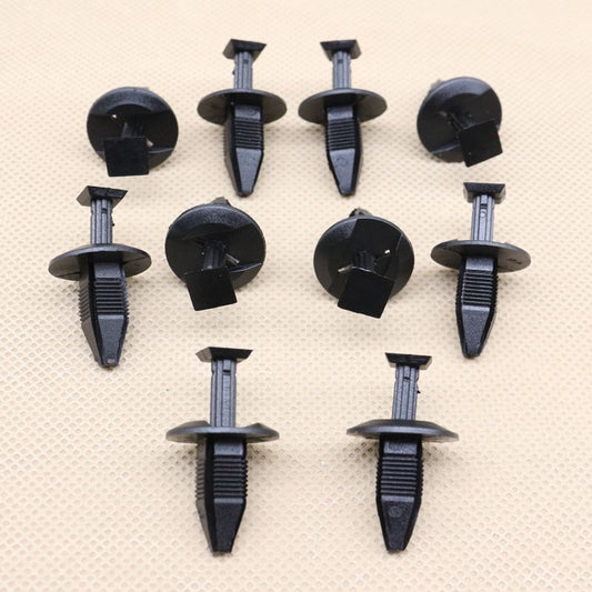 10-Piece Front Bumper Stone Deflector Push-Type Mounting Clips for Ford W705532-S300