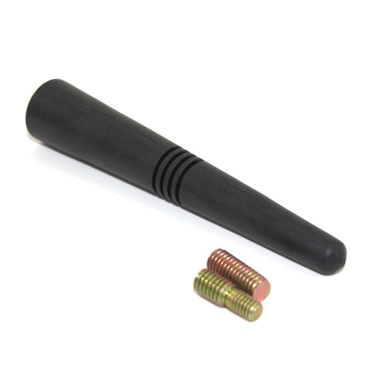 4 inch Universal Black Antenna Radio AM/FM Antenna Kit + Screw Soft Rubber Q