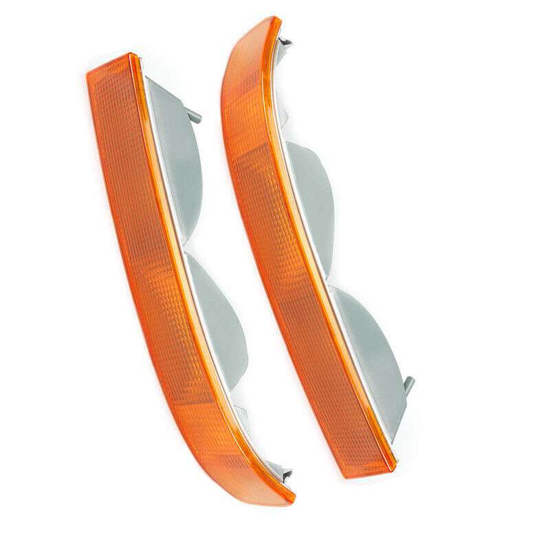 2-pack for Chevrolet for GMC Van 1500 2500 2003-19 front turn signals with no bulbs (yellow)