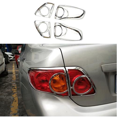 Chrome Style Rear Tail Light Lamp Frame Trim 4PCS for Toyota for Corolla 2008-2010