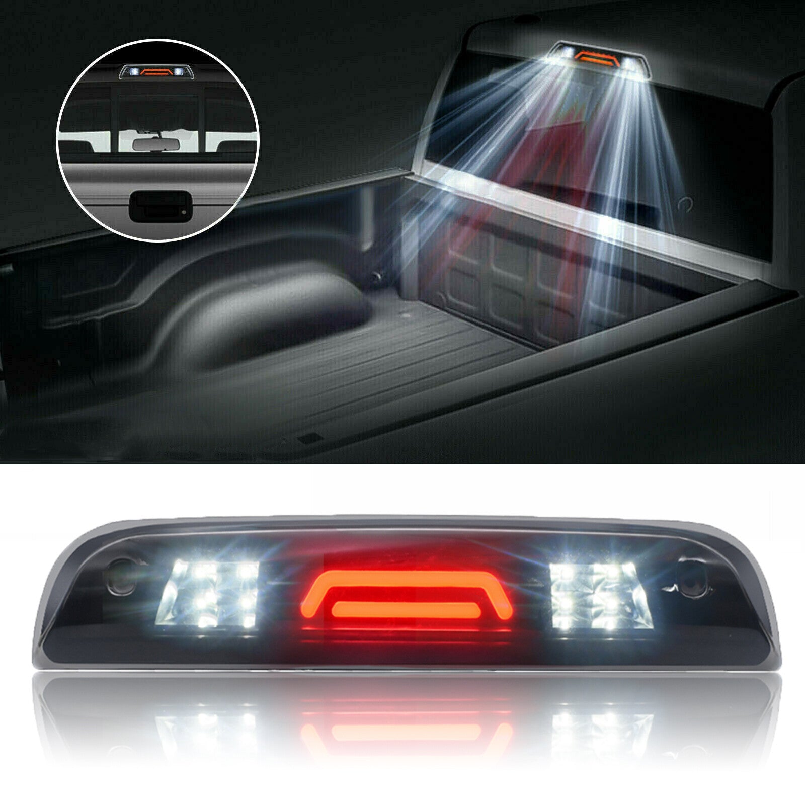 Suitable for 14-18 Silverado for GMC for Sierra LED third brake light and rear cargo light - n