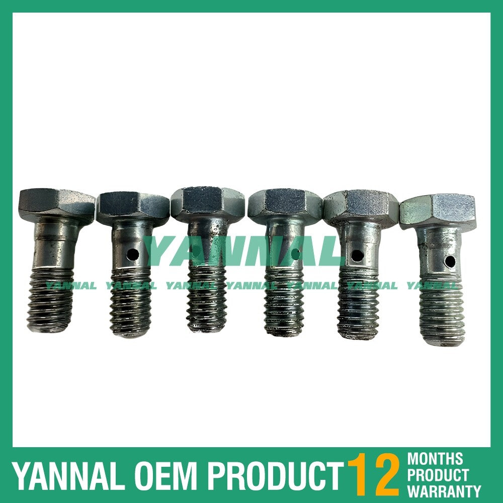6-Piece Pack 6D102 Ling Injection Screws for Engine Parts -