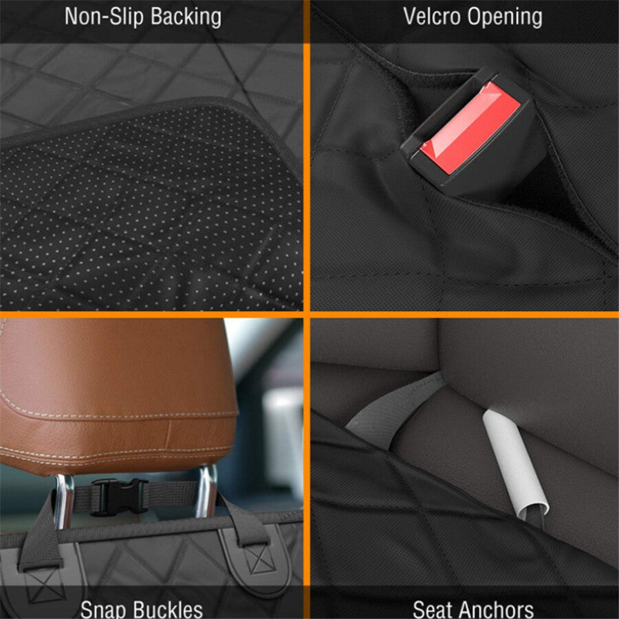 Black Car Rear for Seat Cover Dog Carrier Mat Hammock Cushion Protector Foldable Mat Q