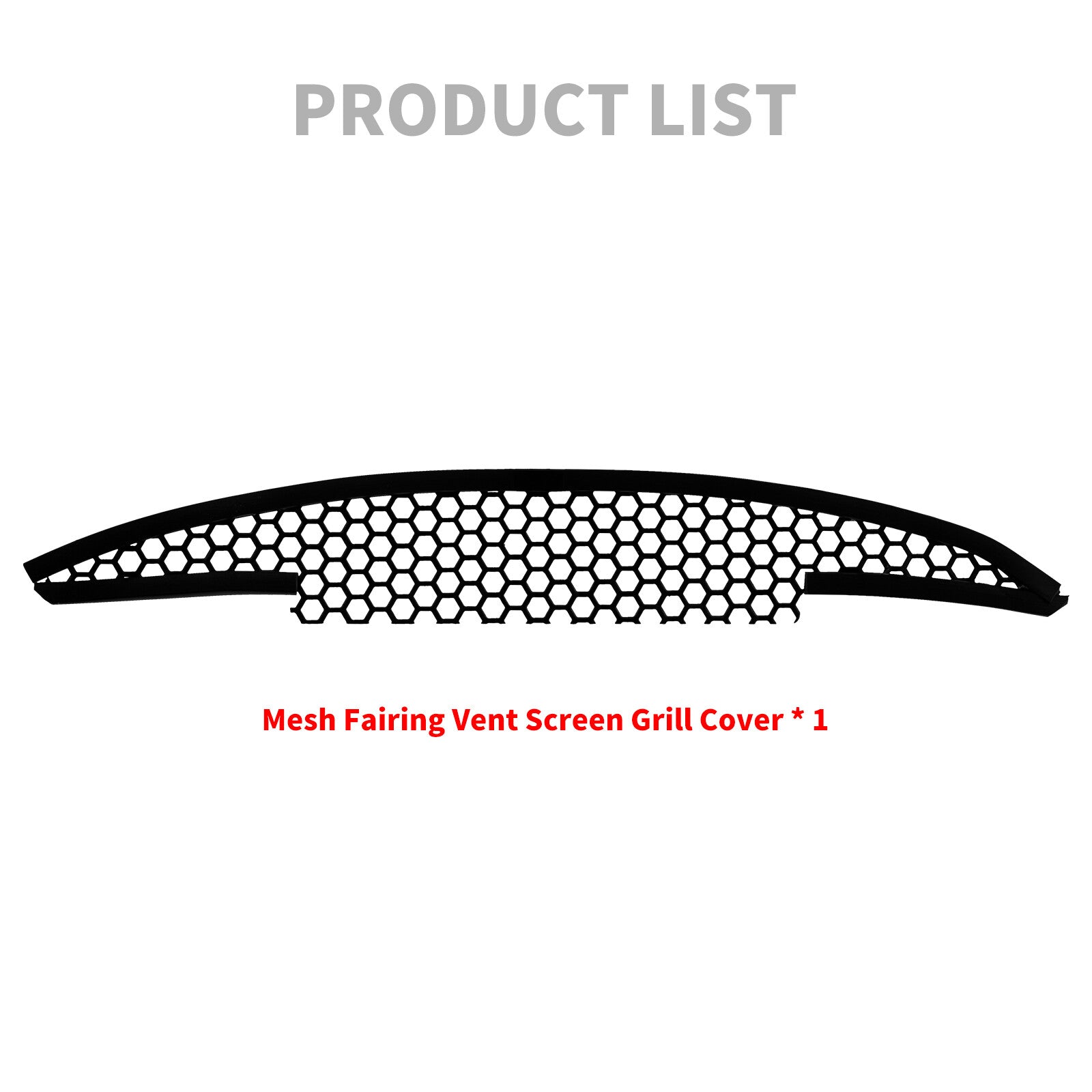 Black Mesh Fairing Vent Screen Top Grill For Touring for Harley Road Glide 2015-2024