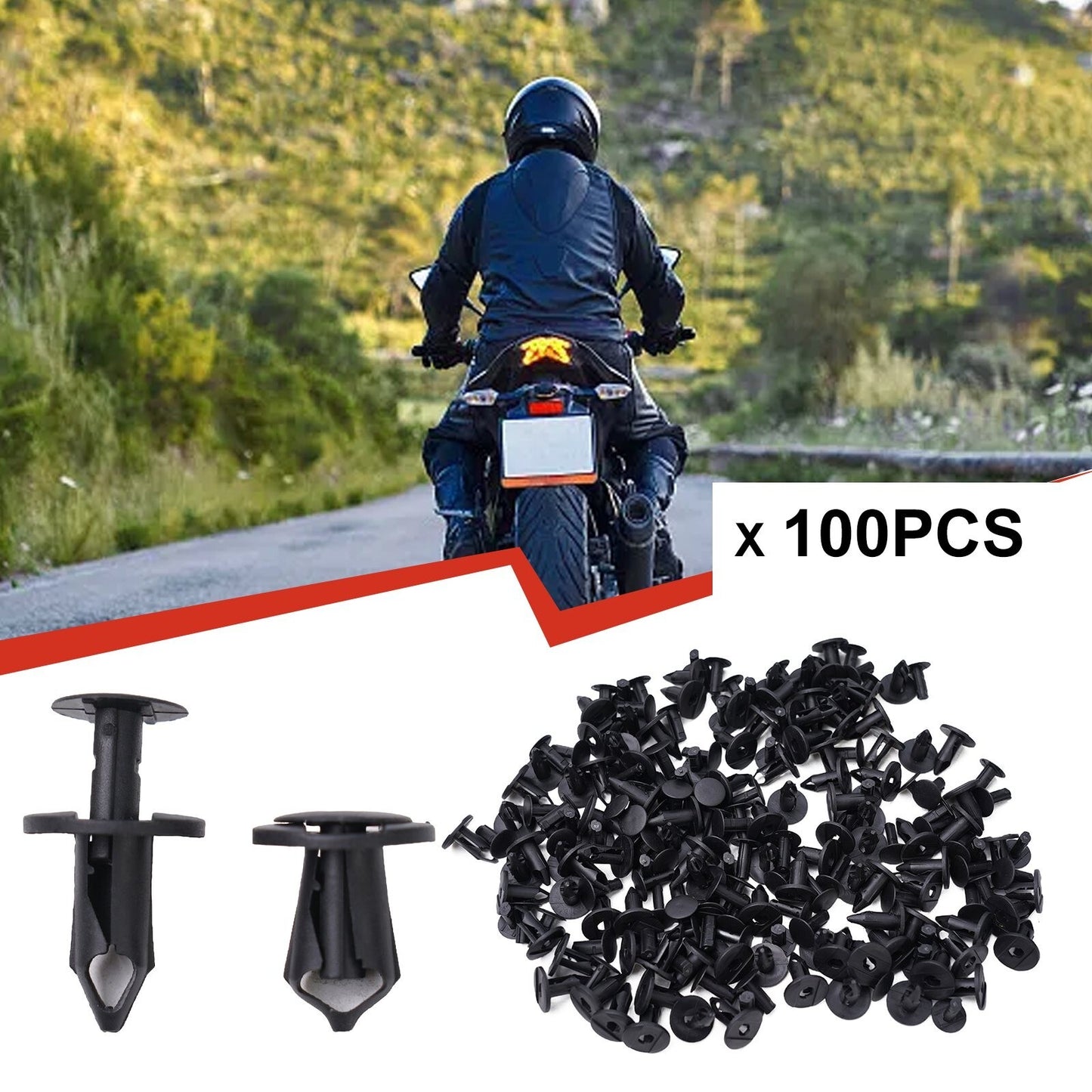 Wear Resistant Plastic Fastener Clips For Car Fairing Body Trim Panel-Plug Kit