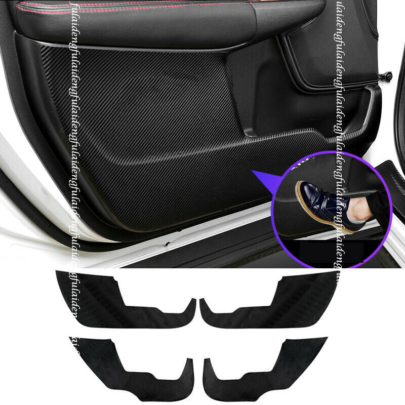 for Honda CR-V CRV 2017-2022 Leather Black Door Anti-Kick Panel Guard cover trim