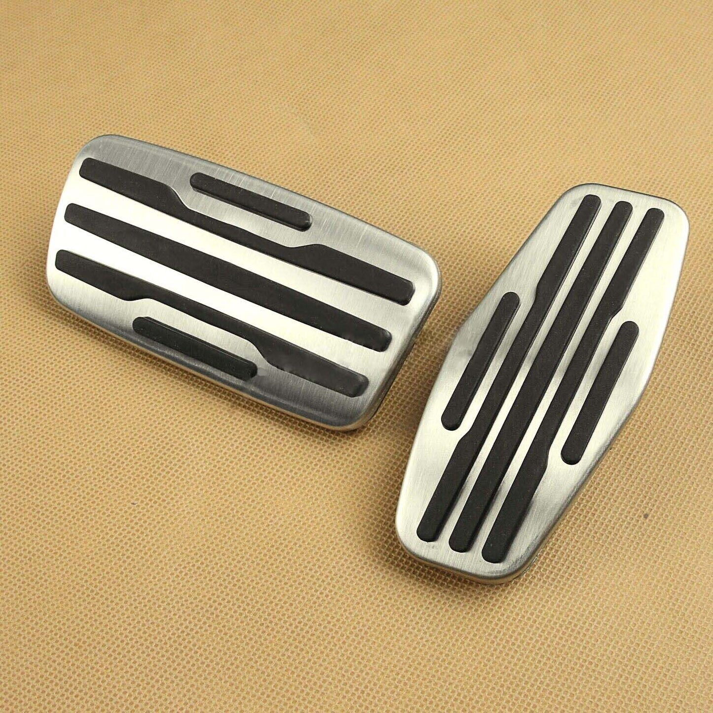 Steel Brake Throttle Pedal Pad Cover Kit For 2019+ for Chevrolet Silverado 1500 2500 3500 Q