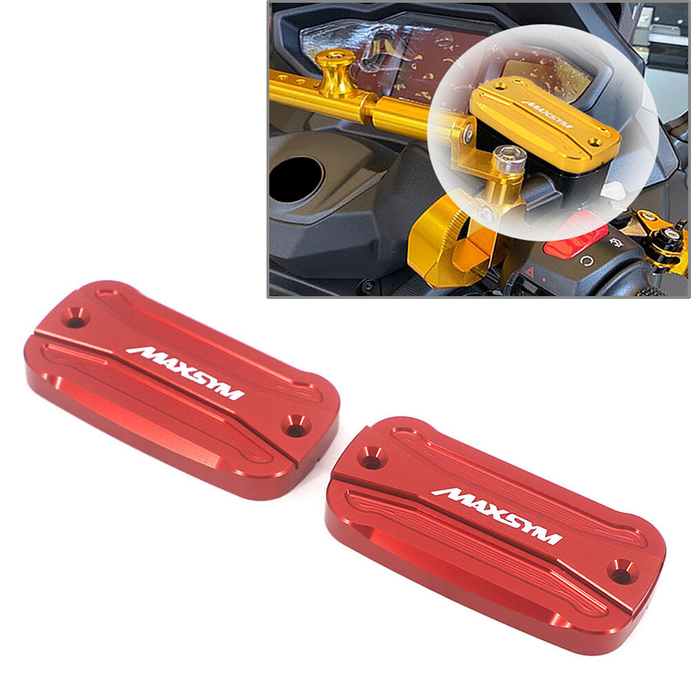 Front Brake Oil Fluid Reservoir Cover Cap Red For SYM MAXSYM TL 500 TL500 2020