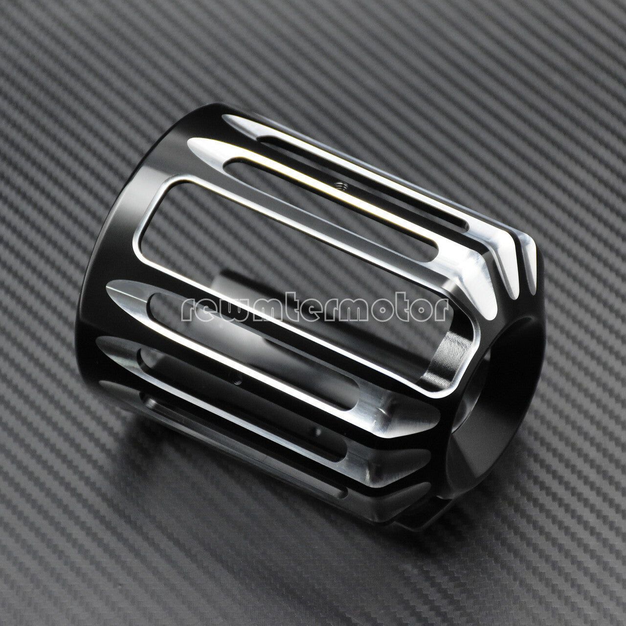 Motorcycle Black CNC Aluminum Cut Oil Filter Cover Fit For Touring Softail Dyna Q