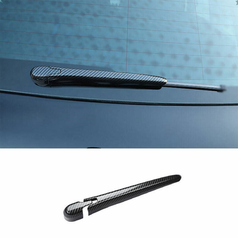 for Benz GLE GLS 2020-2023 Carbon Fiber Look Rear Window Rain Snow Wiper Trim 2P