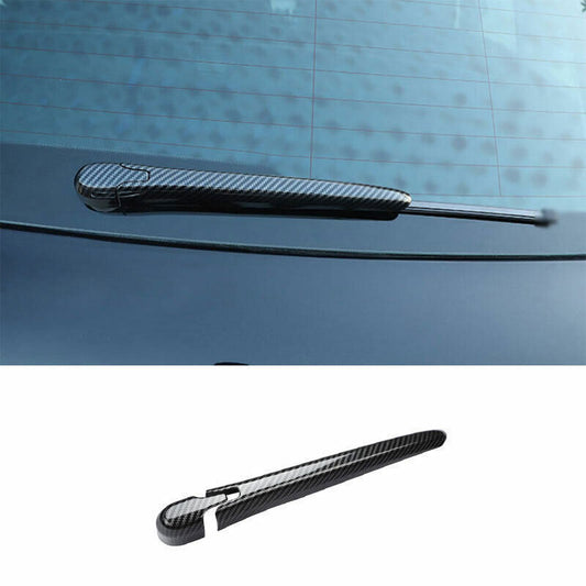 for Benz GLE GLS 2020-2023 Carbon Fiber Look Rear Window Rain Snow Wiper Trim 2P