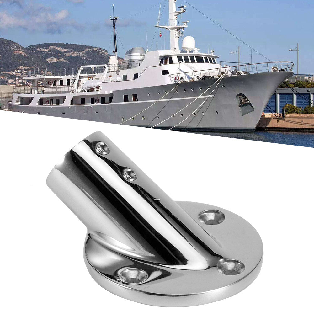 Hot 30 Degree Round Tube Base Hand Rail Railing Fitting 316 Stainless Steel