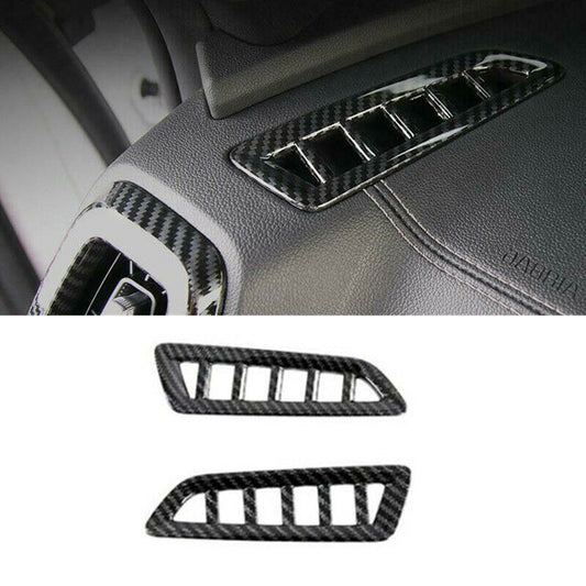 for Kia Sorento 2021-23 Carbon Fiber Dashboard Air Outlet Vent Frame Cover Trim